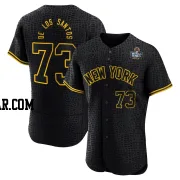 Yerry De Los Santos Men's New York Yankees Black Authentic Yerry De los Santos Snake Skin City 2024 World Series Jersey