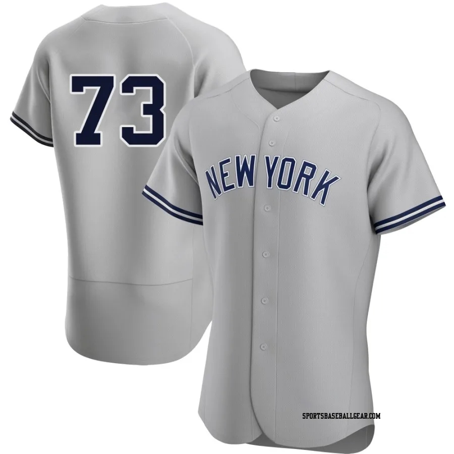 Yerry De Los Santos Men's New York Yankees Gray Authentic Yerry De los Santos Road Jersey