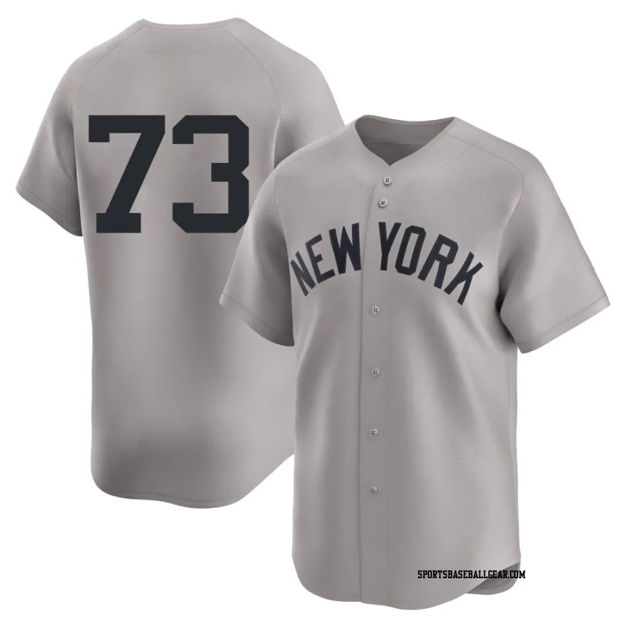 Yerry De Los Santos Men's New York Yankees Gray Limited Yerry De los Santos Away 2nd Jersey