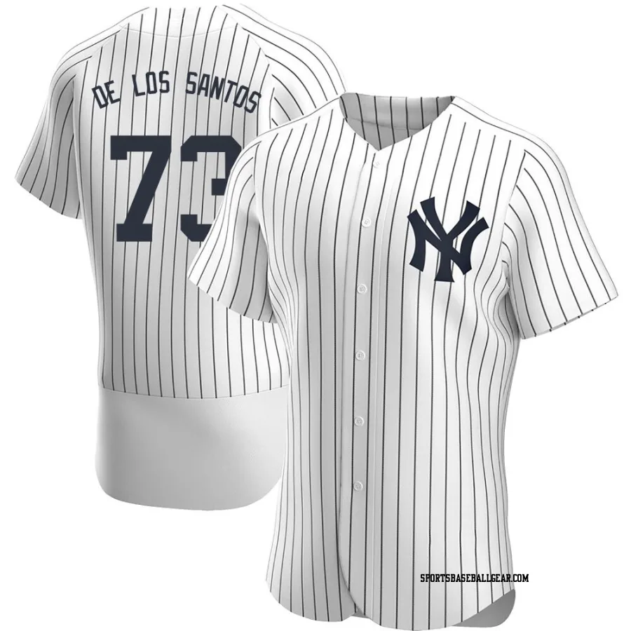 Yerry De Los Santos Men's New York Yankees White Authentic Yerry De los Santos Home Jersey