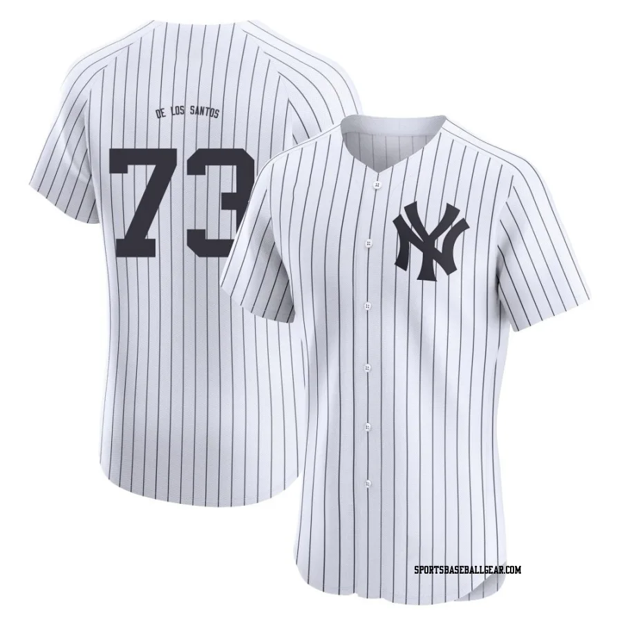 Yerry De Los Santos Men's New York Yankees White Elite Yerry De los Santos Home Jersey