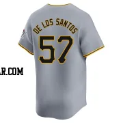 Yerry De Los Santos Men's Pittsburgh Pirates Gray Limited Away Jersey