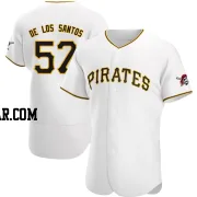 Yerry De Los Santos Men's Pittsburgh Pirates White Authentic Home Jersey