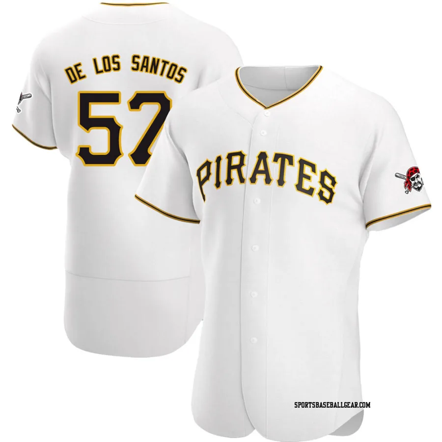 Yerry De Los Santos Men's Pittsburgh Pirates White Authentic Home Jersey