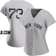 Yerry De Los Santos Women's New York Yankees Gray Replica Yerry De los Santos 2021 Field of Dreams Jersey