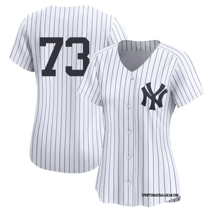 Yerry De Los Santos Women's New York Yankees White Limited Yankee Yerry De los Santos Home 2nd Jersey