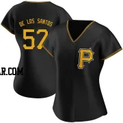 Yerry De Los Santos Women's Pittsburgh Pirates Black Authentic Alternate Jersey