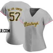 Yerry De Los Santos Women's Pittsburgh Pirates Gray Authentic Road Jersey