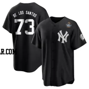 Yerry De Los Santos Youth New York Yankees Black/White Replica Yerry De los Santos 2024 World Series Jersey
