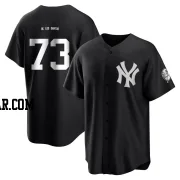 Yerry De Los Santos Youth New York Yankees Black/White Replica Yerry De los Santos Jersey