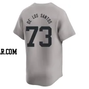 Yerry De Los Santos Youth New York Yankees Gray Limited Yerry De los Santos Away 2024 World Series Jersey