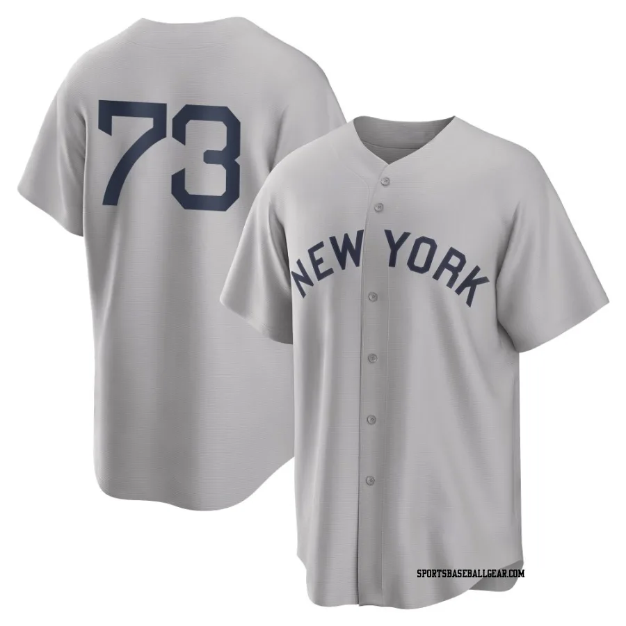 Yerry De Los Santos Youth New York Yankees Gray Replica Yerry De los Santos 2021 Field of Dreams Jersey