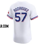 Yerry Rodriguez Men's Texas Rangers White Elite Home Jersey