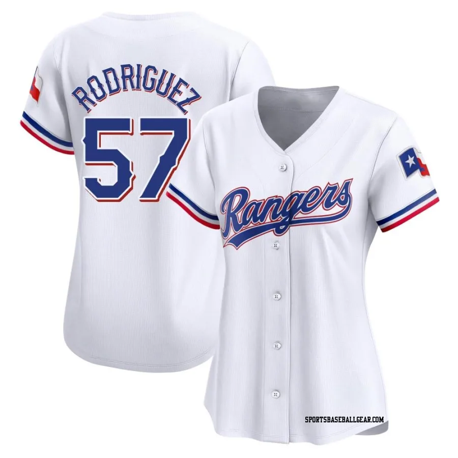 Yerry Rodriguez Women's Texas Rangers White Limited Home Jersey
