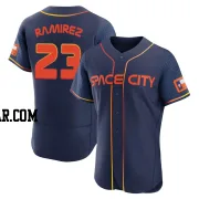 Yeuris Ramirez Men's Houston Astros Navy Authentic 2022 City Connect Jersey