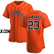 Yeuris Ramirez Men's Houston Astros Orange Authentic Alternate Jersey