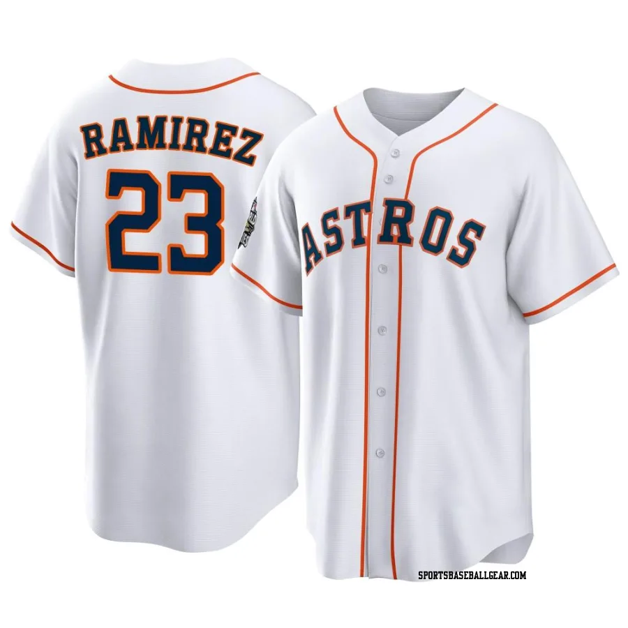 Yeuris Ramirez Men's Houston Astros White Replica 2022 World Series Home Jersey
