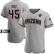 Yilber Diaz Men's Arizona Diamondbacks Gray Authentic Road 2023 World Series Jersey
