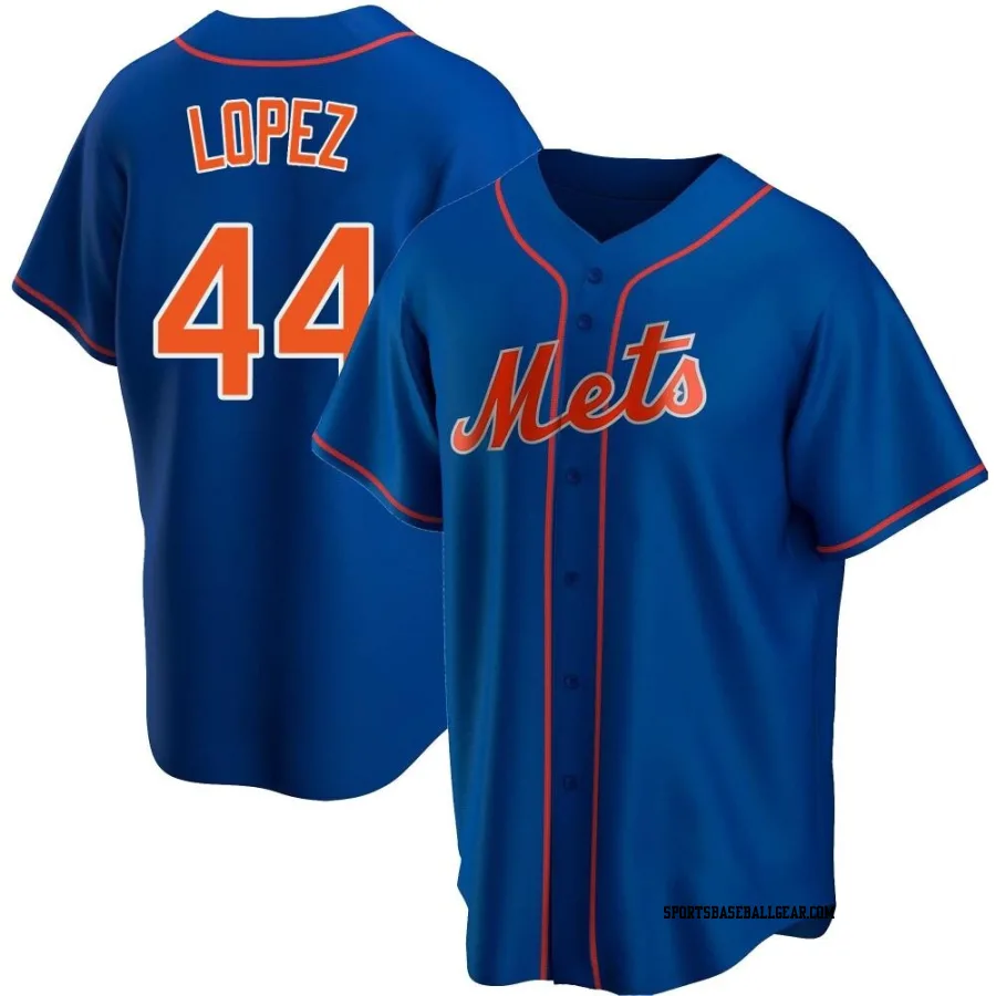 Yoan Lopez Men's New York Mets Royal Replica Alternate Jersey
