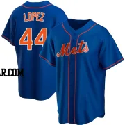 Yoan Lopez Youth New York Mets Royal Replica Alternate Jersey