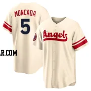 Yoan Moncada Youth Los Angeles Angels Cream Replica 2022 City Connect Jersey