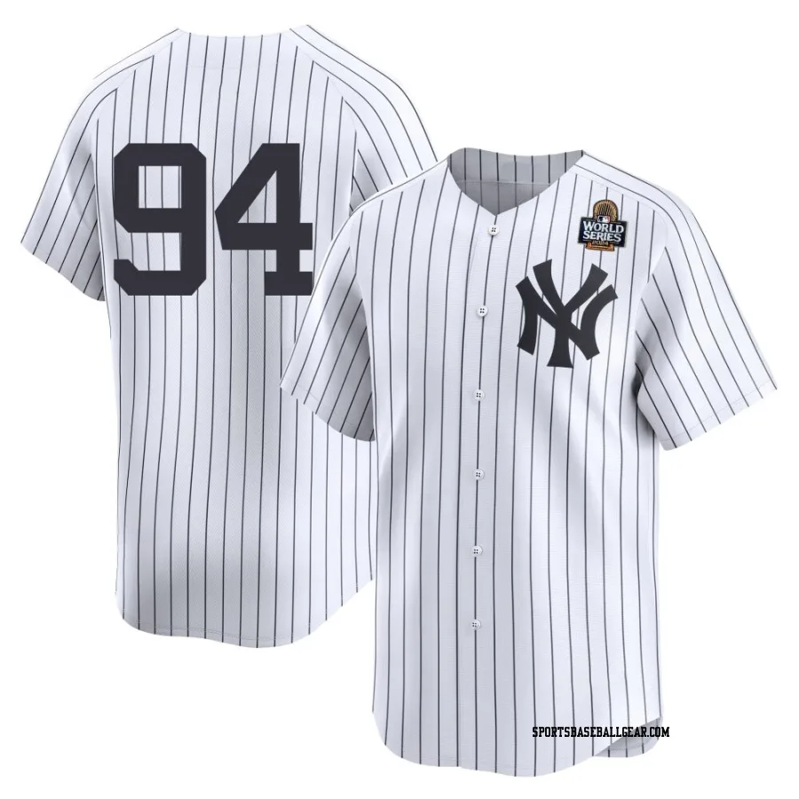 Yoendrys Gomez Youth New York Yankees White Limited Yankee Home 2nd 2024 World Series Jersey