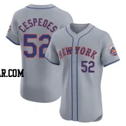 Yoenis Cespedes Men's New York Mets Gray Elite Road Jersey