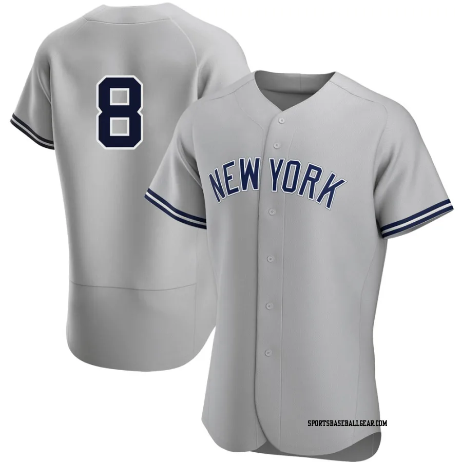 Yogi Berra Men's New York Yankees Gray Authentic Road Jersey