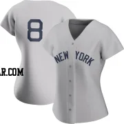 Yogi Berra Women's New York Yankees Gray Replica 2021 Field of Dreams Jersey