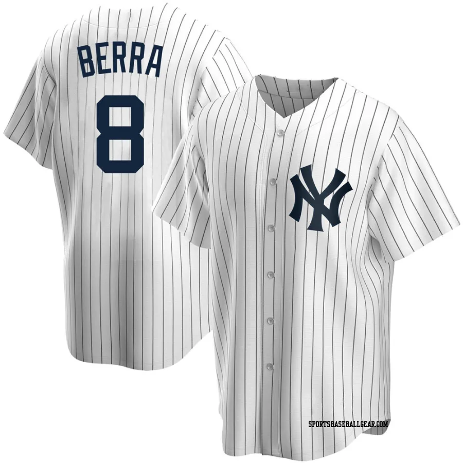 Yogi Berra Youth New York Yankees White Replica Home Jersey