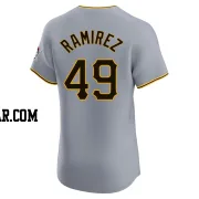 Yohan Ramirez Men's Pittsburgh Pirates Gray Elite Road Jersey