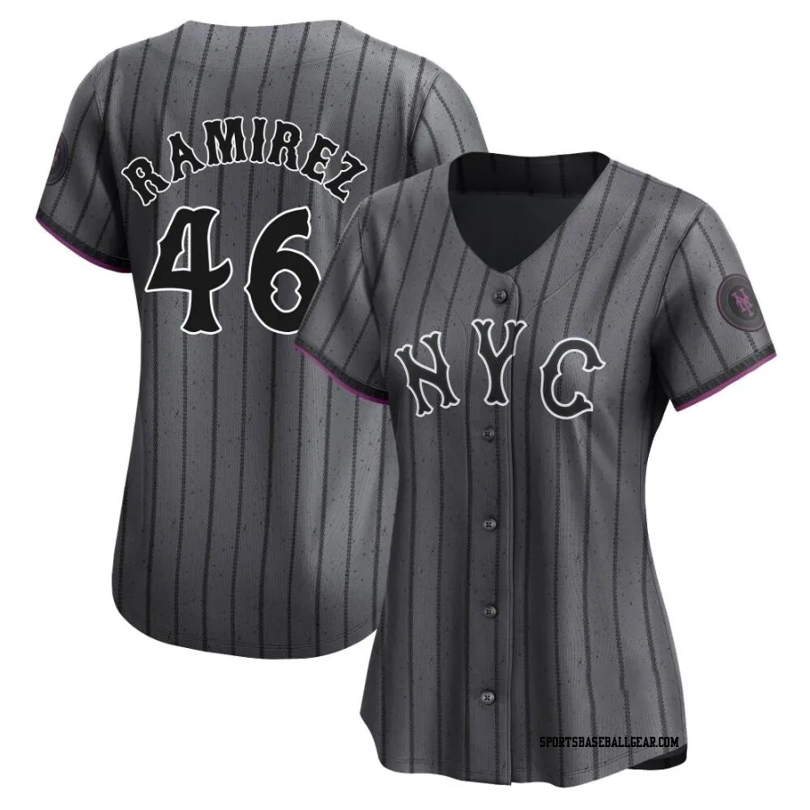 Yohan Ramirez Women's New York Mets Limited Graphite 2024 City Connect Jersey