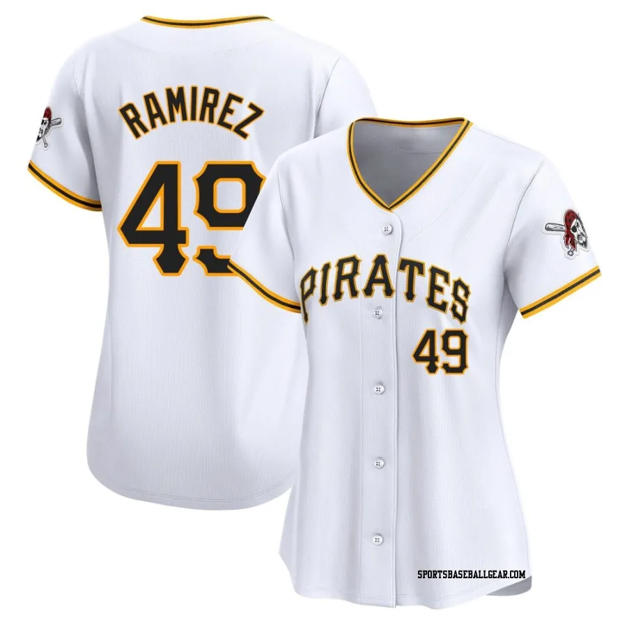 Yohan Ramirez Women's Pittsburgh Pirates White Limited Home Jersey