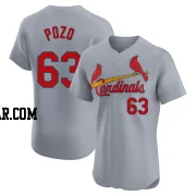 Yohel Pozo Men's St. Louis Cardinals Gray Elite Road Jersey