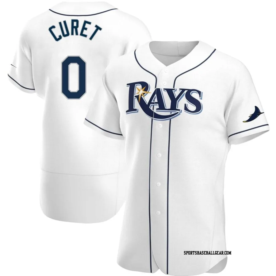 Yoniel Curet Men's Tampa Bay Rays White Authentic Home Jersey