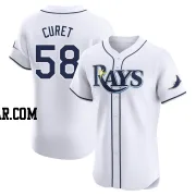 Yoniel Curet Men's Tampa Bay Rays White Elite Home Jersey