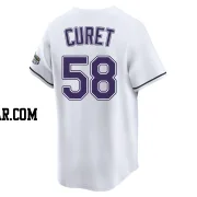 Yoniel Curet Youth Tampa Bay Rays White Limited Throwback Cooperstown Jersey