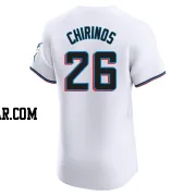 Yonny Chirinos Men's Miami Marlins White Elite Home Jersey