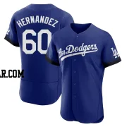 Yonny Hernandez Men's Los Angeles Dodgers Royal Authentic 2021 City Connect Jersey