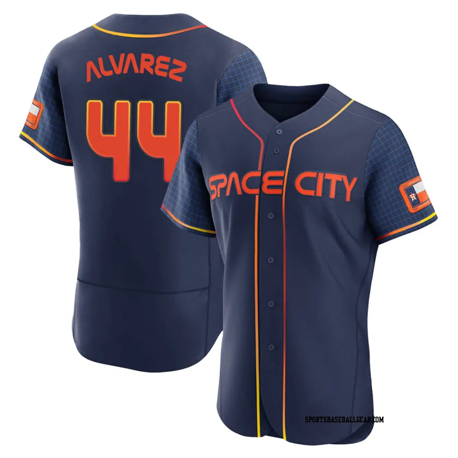 Yordan Alvarez Men's Houston Astros Navy Authentic 2022 City Connect Jersey