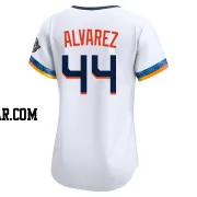 Yordan Alvarez Women's Houston Astros White Limited 2025 City Connect Jersey