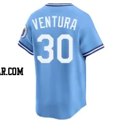 Yordano Ventura Youth Kansas City Royals Light Blue Limited Throwback Cooperstown Collection Jersey