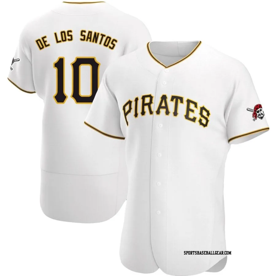 Yordany De Los Santos Men's Pittsburgh Pirates White Authentic Home Jersey