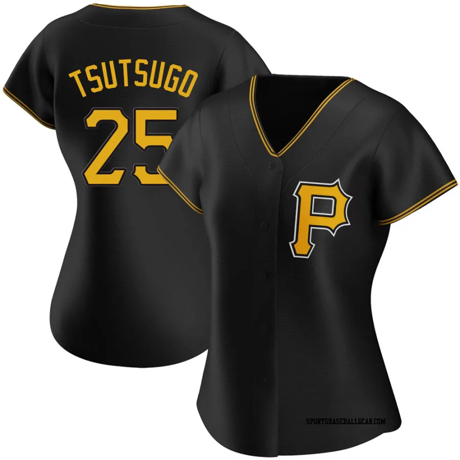Yoshi Tsutsugo Women's Pittsburgh Pirates Black Replica Alternate Jersey