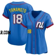 Yoshinobu Yamamoto Women's Los Angeles Dodgers Blue Limited National League 2025 All-Star Edition Jersey