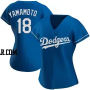 Yoshinobu Yamamoto Women's Los Angeles Dodgers Royal Replica Alternate Jersey
