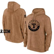 Youth Texas Rangers Brown 2023 Salute to Service Club Pullover Hoodie
