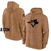 Youth Toronto Blue Jays Brown 2023 Salute to Service Club Pullover Hoodie