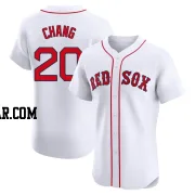 Yu Chang Men's Boston Red Sox White Elite Home Jersey