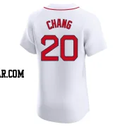 Yu Chang Men's Boston Red Sox White Elite Home Jersey